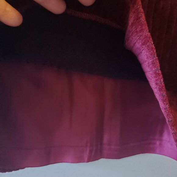 VTG Yves Saint Laurent Straight Skirt Merlot Courderoy Sz 38 US 8 Med *See Pics - Picture 3 of 10